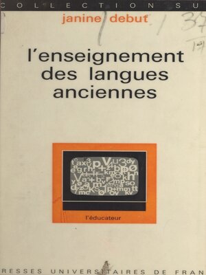 cover image of L'enseignement des langues anciennes